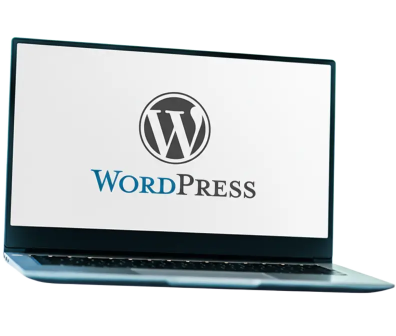 WordPress en laptop