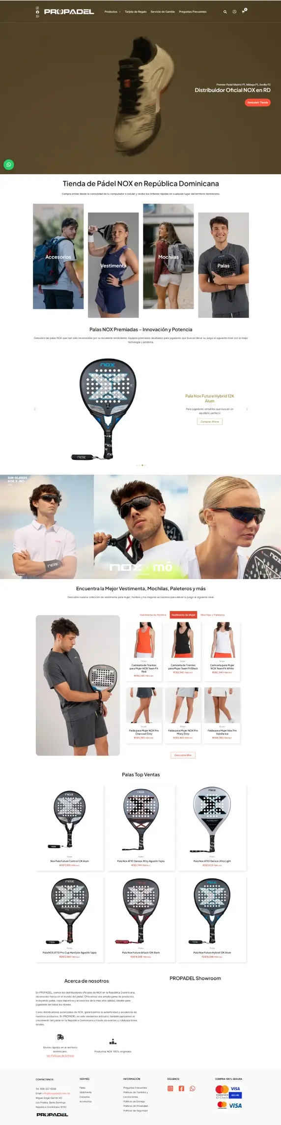 Nox Padel Rd by Propadel — E-Commerce